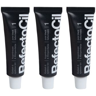 RefectoCil Wenkbrauw Wimper Verf Black 3 pieces Value Set