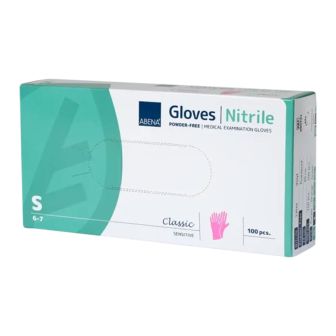 Abena - Nitrile Gloves Pink Powder-Free size S - 100 pieces