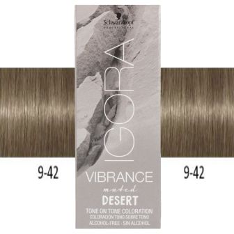 Schwarzkopf Igora Vibrance 9-42 Muted Desert Hair Color 60ml tube packaging