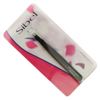 Sibel - Epilation Tweezers - Straight - Black