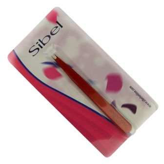 Sibel - Epilation Tweezers - Slanted - Red