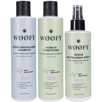 WØØFY Shampoo & Conditioner & Odour Neutralising Spray Lavender Value Set