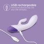 So Divine - Self Pleasure Rechargeable Rabbit Vibrator - Purple