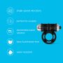 So Divine - Thriller 2-in-1 Vibrating Ring - Black