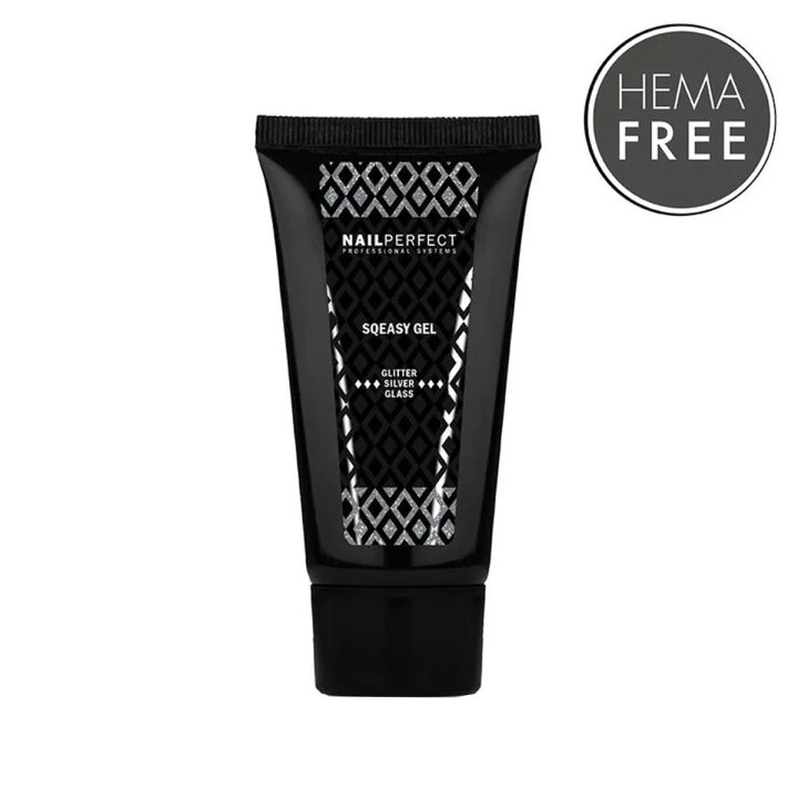 Nail Perfect - Sqeasy Gel Silver Glass - 60 gr