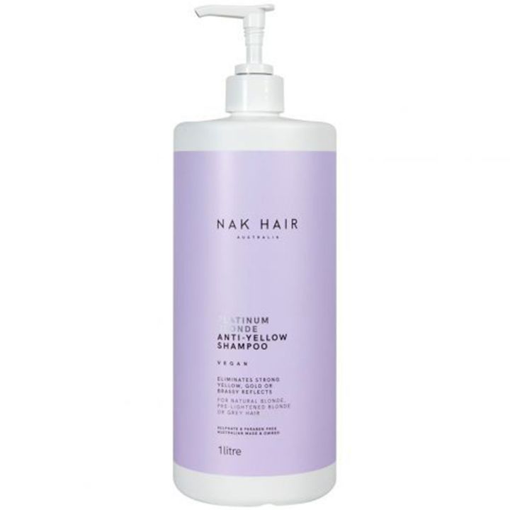 Nak Platinum Blonde Anti-Yellow Shampoo, 1000 ml