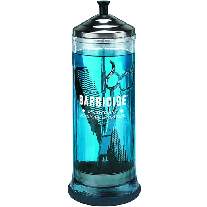 Barbicide - Immersion Jar / Bottle - Large - Ø 10.8 cm x 29.2 cm High