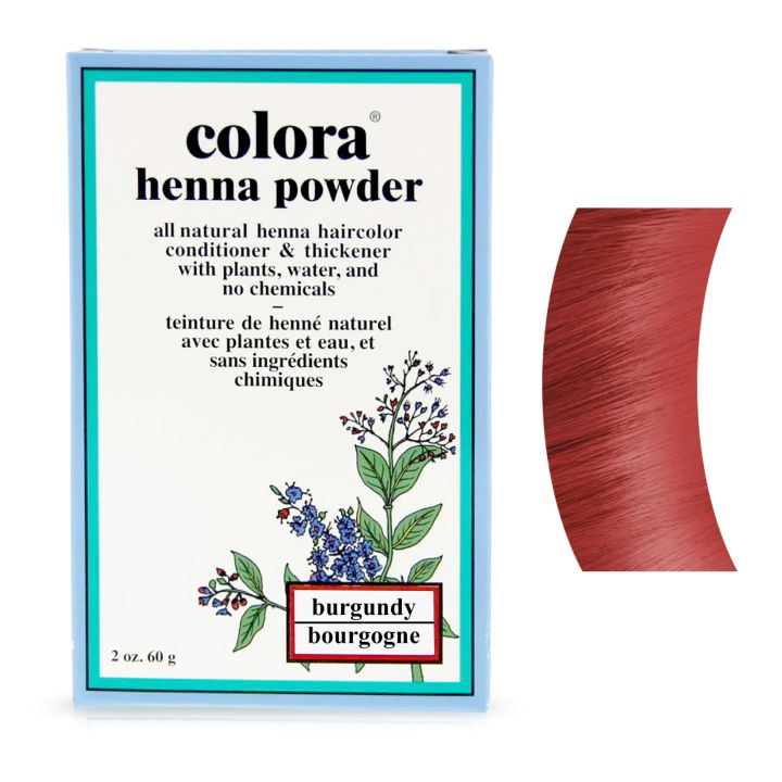 Colora Henna - Coloring Powder - Burgundy - 60 gr