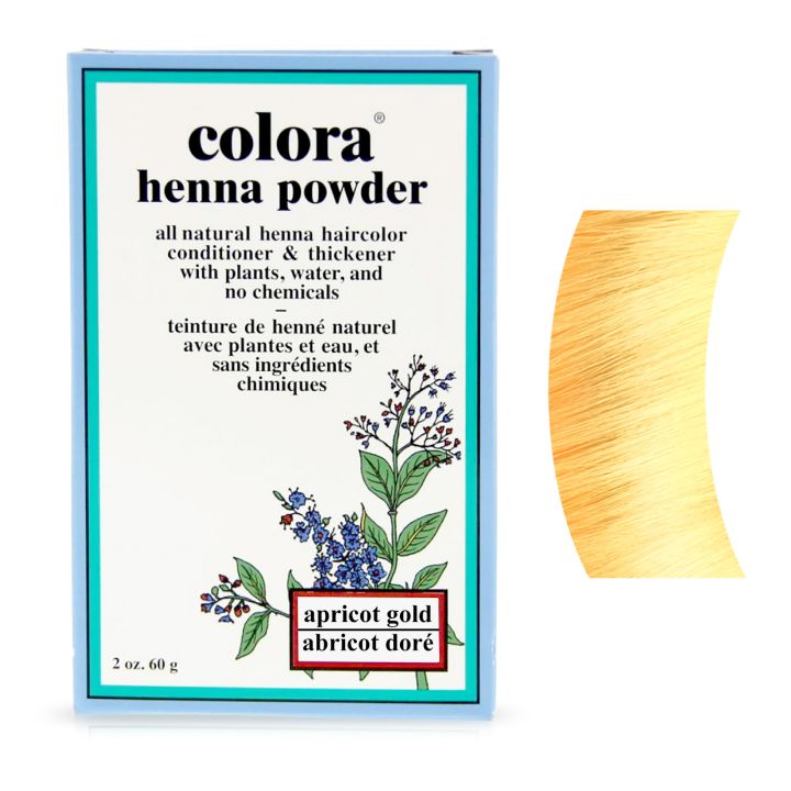 Colora Henna - Coloring Powder - Apricot Gold - 60 gr