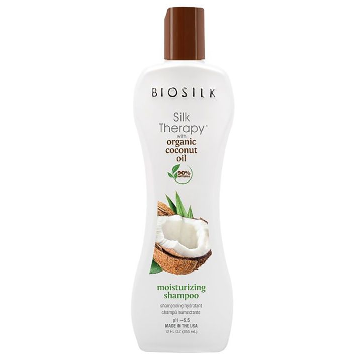 Biosilk Silk Therapy Coconut Oil Moisturizing Shampoo, 355 ml