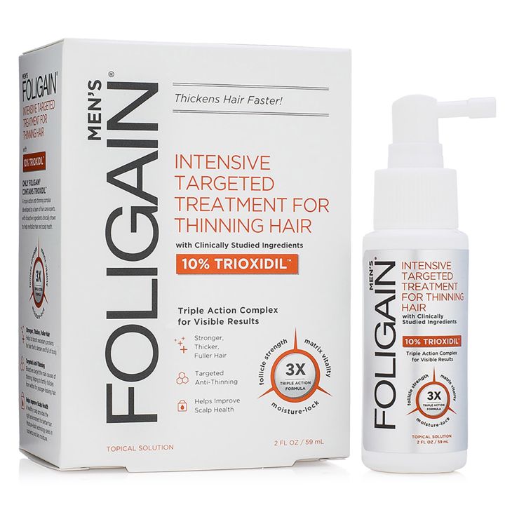 Foligain - Men's - Intensive Targeted Treatment for Thinning Hair - 10% Trioxidil - 59 ml