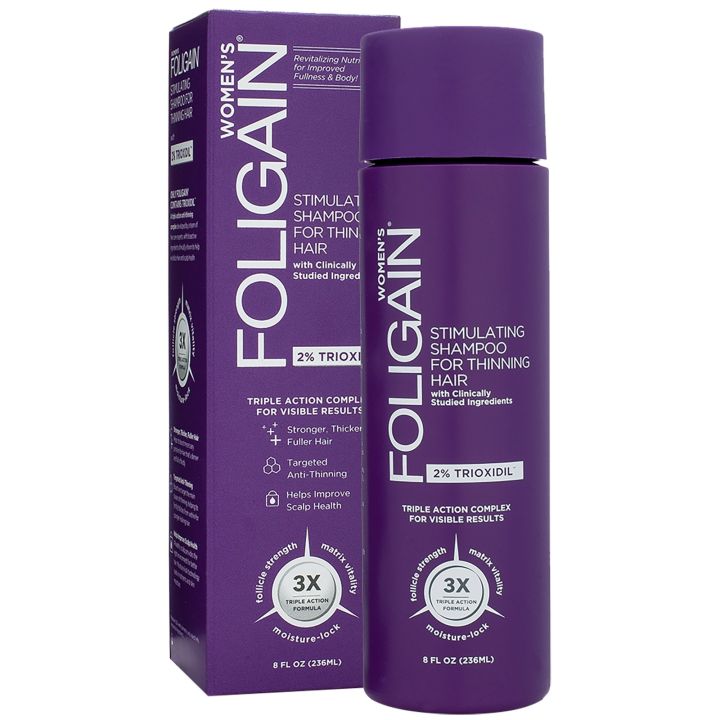 Foligain - Women's Stimulating Shampoo for Thinning Hair - 2% Trioxidil - 236 ml