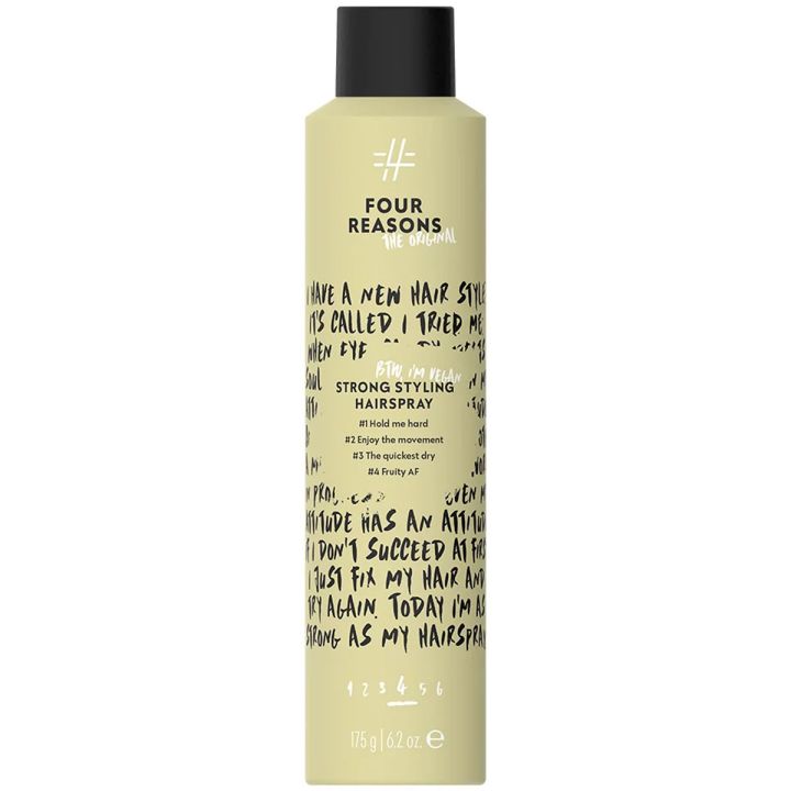 Four Reasons strong styling hairspray