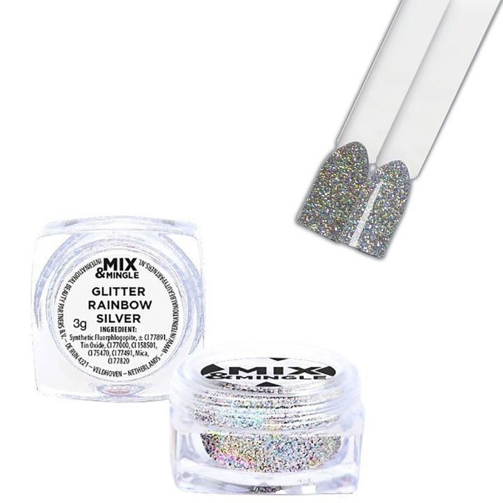 ibp Mix & Mingle Glitter — Rainbow Silver - 3 gr
