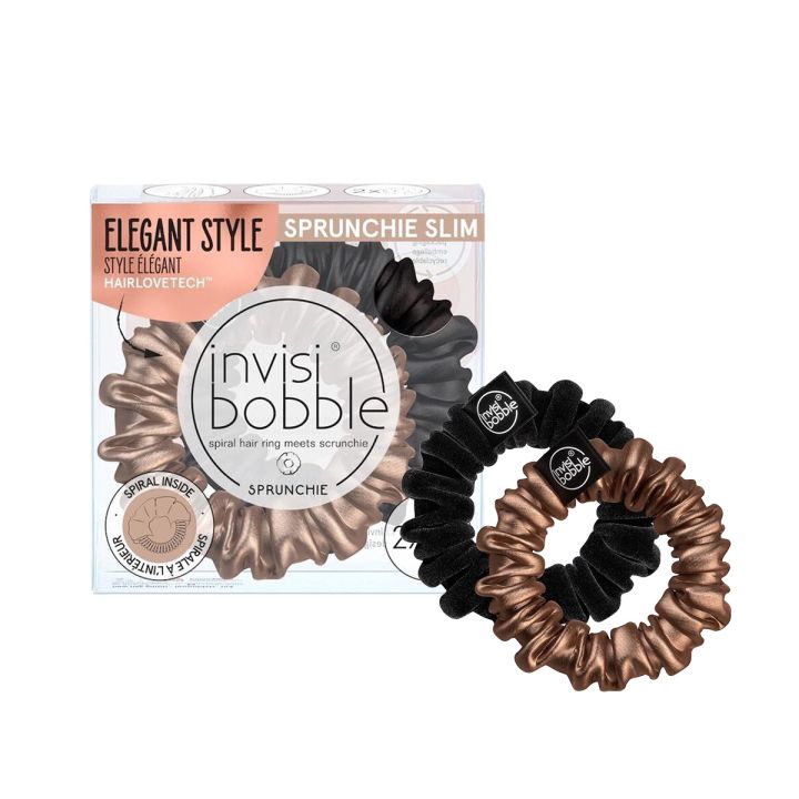 Invisibobble - Sprunchie - Slim - Twin Pack True Golden