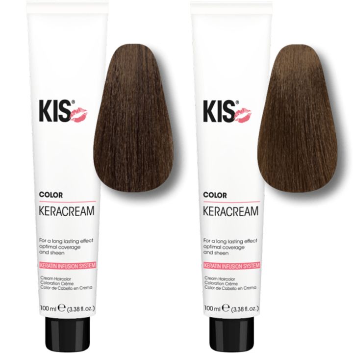 KIS KeraCream Color 5 N Lichtbruin & 6 N Donkerblond Hair Color