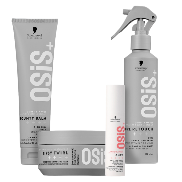 Schwarzkopf - OSiS+ - Type 2C Wavy/Curly Hair - Hybrid Wave Set