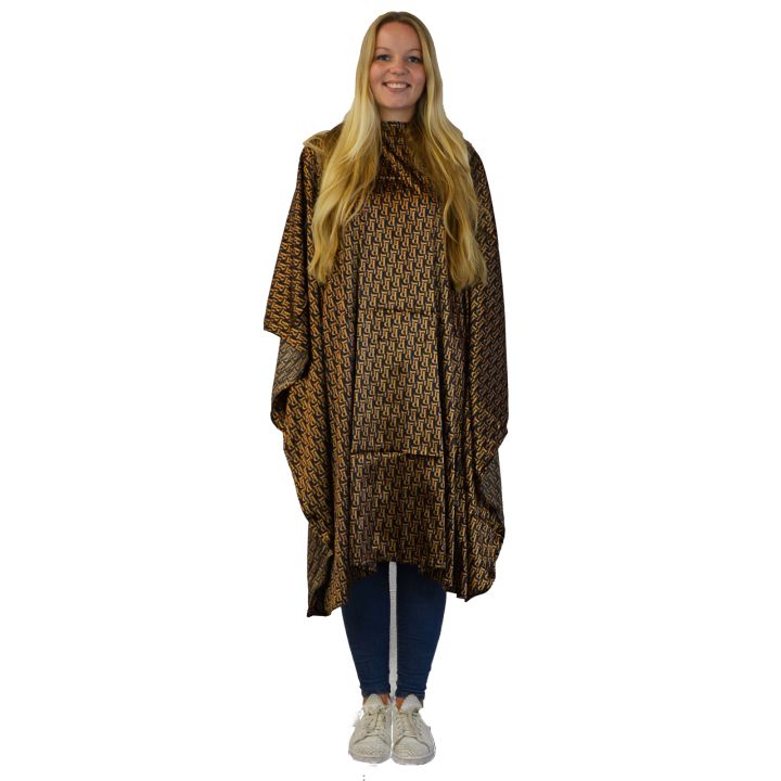 Nebur - Maxi Deluxe Cutting Cape - Black/Gold