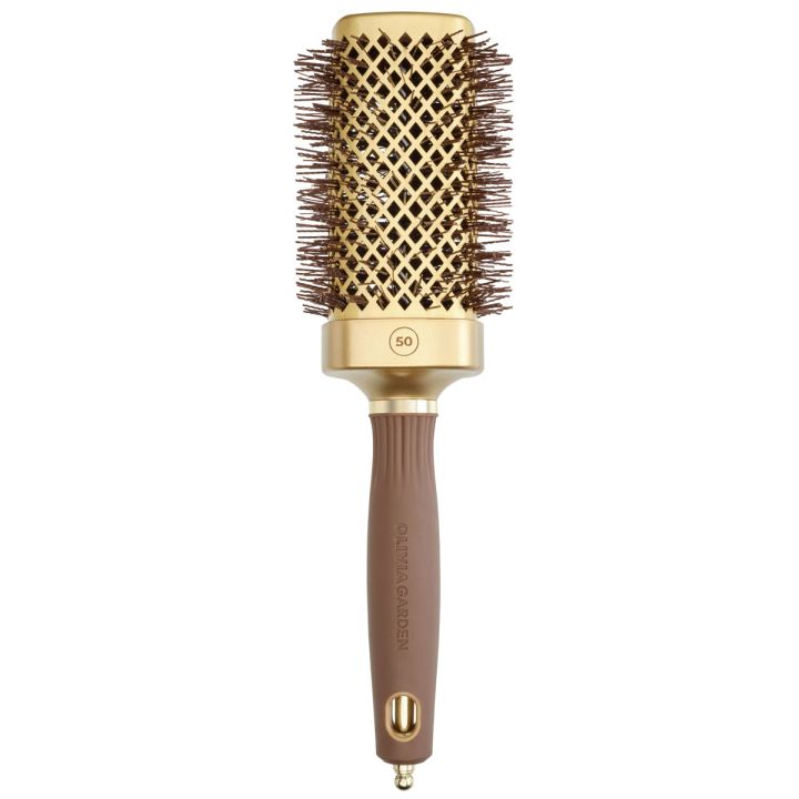Olivia Garden - Blowout Straight Brush – Wavy Gold & Brown – 50 mm