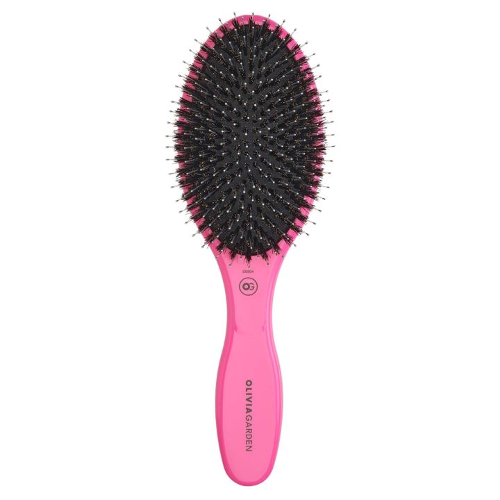Olivia Garden - Care Oval - Boar & Nylon Hair Brush - Pink