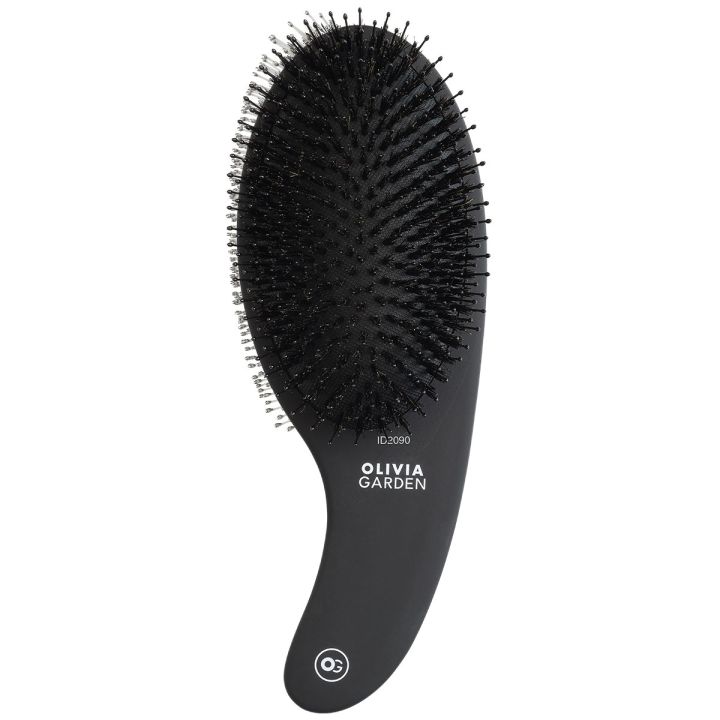 Olivia Garden - Curve - Boar & Nylon - Matte Black
