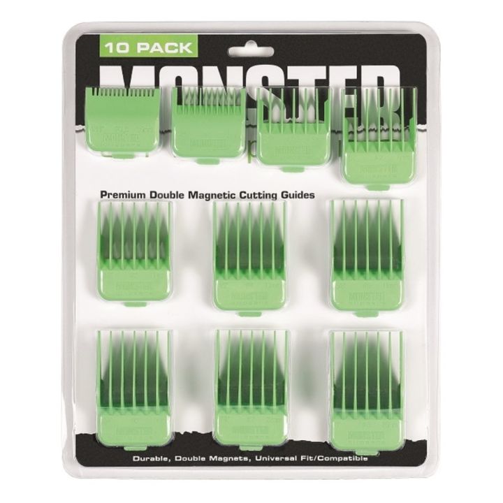 Monster Clippers - Magnetic Combs, Green
