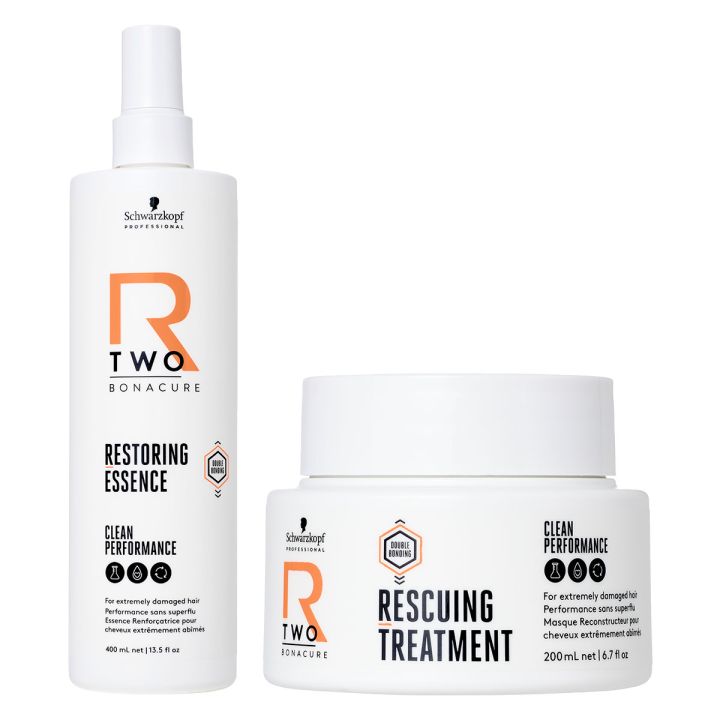 Schwarzkopf Professional - R-Two - Restoring Essence & Rescuing Treatment 200 ml - Kit