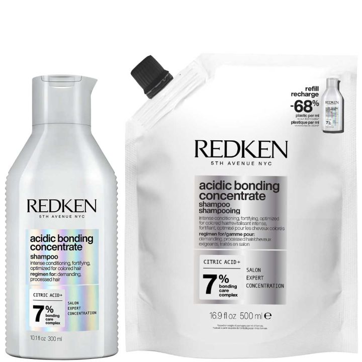 redken acidic bonding concentrate shampoo set refill