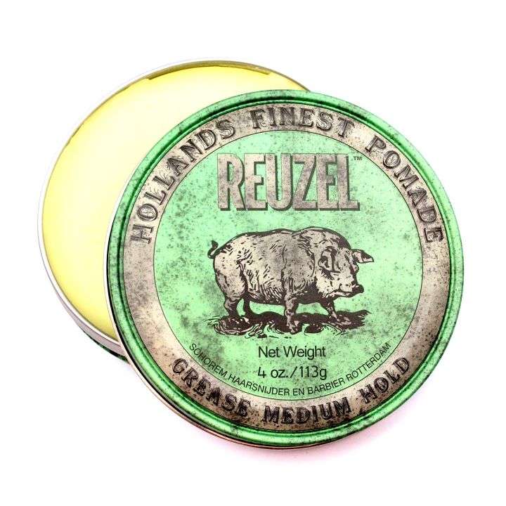 Reuzel Green Grease — Medium Hold (Piglet)