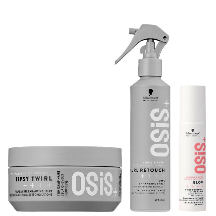 Schwarzkopf - OSiS+ - Type 3A Curly Hair - Set for Loose Curls