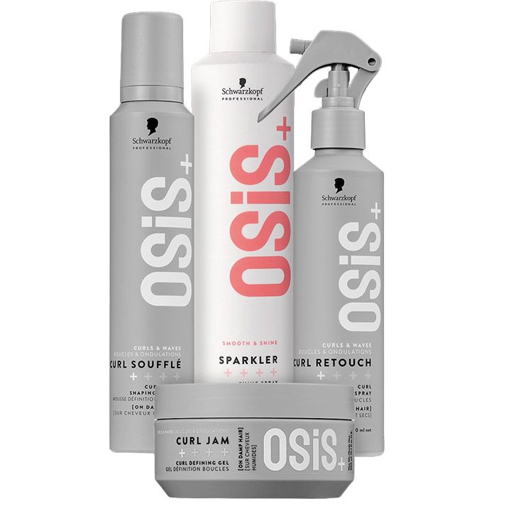 Schwarzkopf - OSiS+ - Type 3C Curly Hair - Set for Spiral Curls