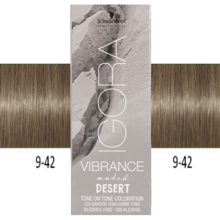 Schwarzkopf Igora Vibrance 9-42 Muted Desert Hair Color 60ml tube packaging