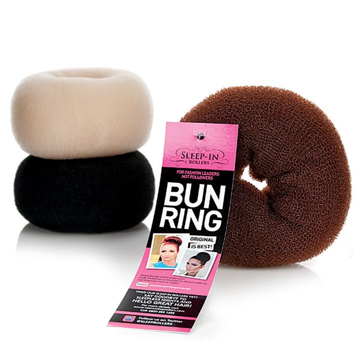 Sleep in Rollers - Hair Donut - Black