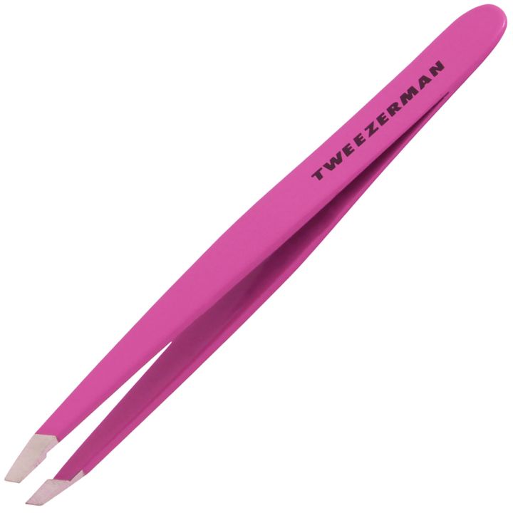 Tweezerman Mini Slant Tweezer - Neon Pink