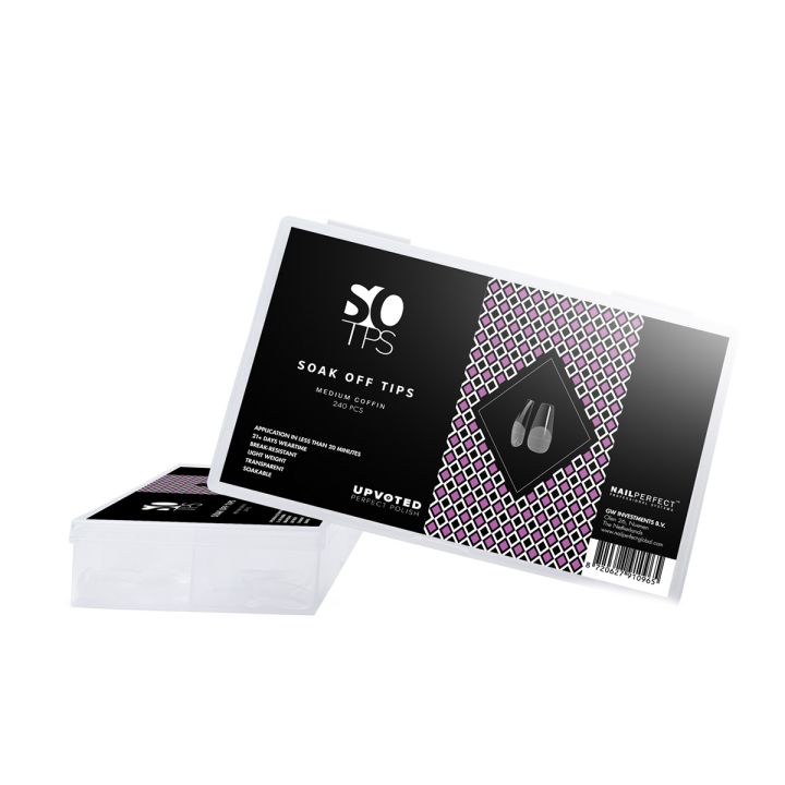 Upvoted - Soak-Off Tips - Medium Coffin - 240 pieces