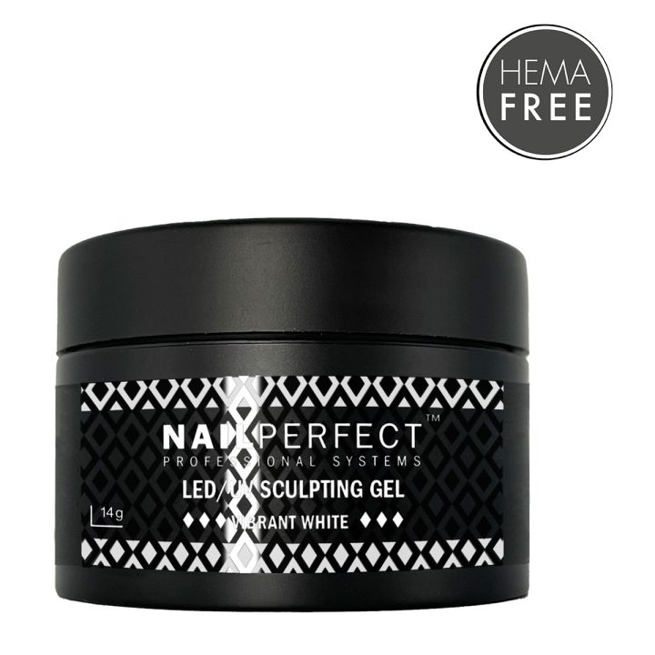 Nail Perfect LED/UV Sculpting Gel — Vibrant White — 14 gr