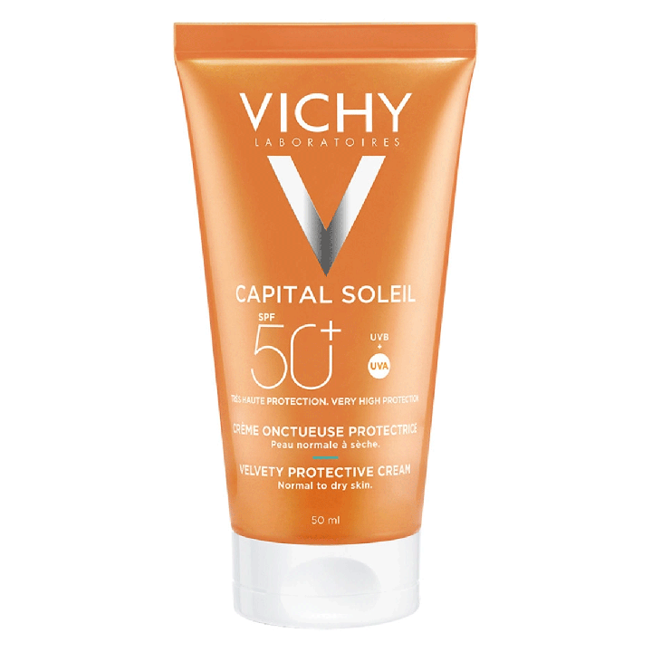 Vichy Capital Soleil Fluweelachtige Zonnecrème SPF50 Gezicht 50 ml