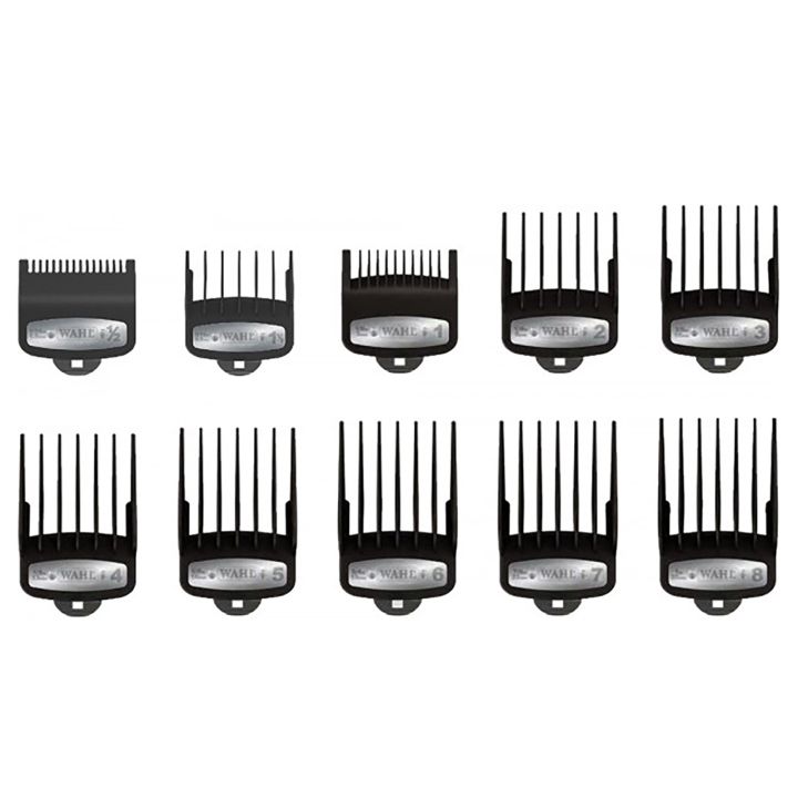 Wahl - Mounting Comb - Type 1 - Plastic Premium Set - No. 0.5 to 8 (10 Pieces)