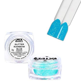 ibp - Mix & Mingle Glitter - Rainbow Blue - 3 gr.