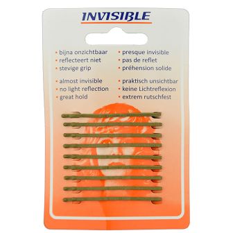 Invisible - Hair Sliders Short 50 mm Blonde - 9 Pieces