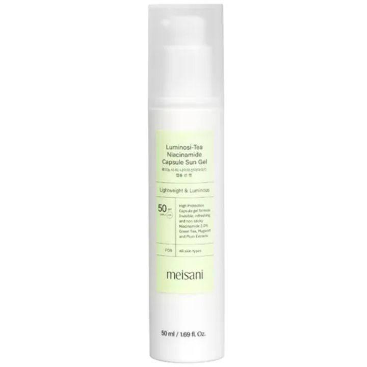 Meisani Luminosi Tea Niacinamide Capsule Sun Gel SPF50 50 ml