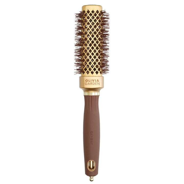 Olivia Garden Expert Blowout Straight Gold Brown Round Brush 30 mm