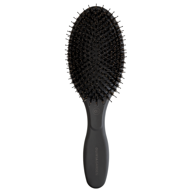 Olivia Garden Expert Care Oval Boar Nylon Black
