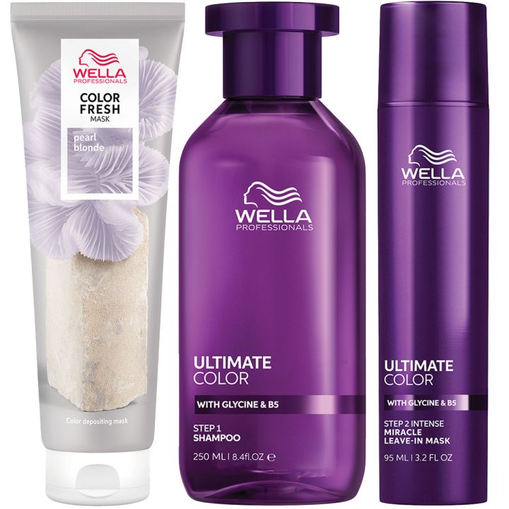 Wella Professionals Color Fresh Mask Pearl Blonde & Ultimate Color Value Set