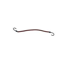 Sibel - Hair Rubber Bands with 2 Hooks - 12 Pieces - Brown