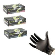 Sibel - Nitrile Disposable Gloves Powder Free Black - 100 Pieces