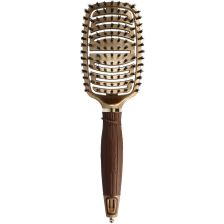 Olivia Garden - Expert Care - Boar - Hair Brush - Gold & Brown