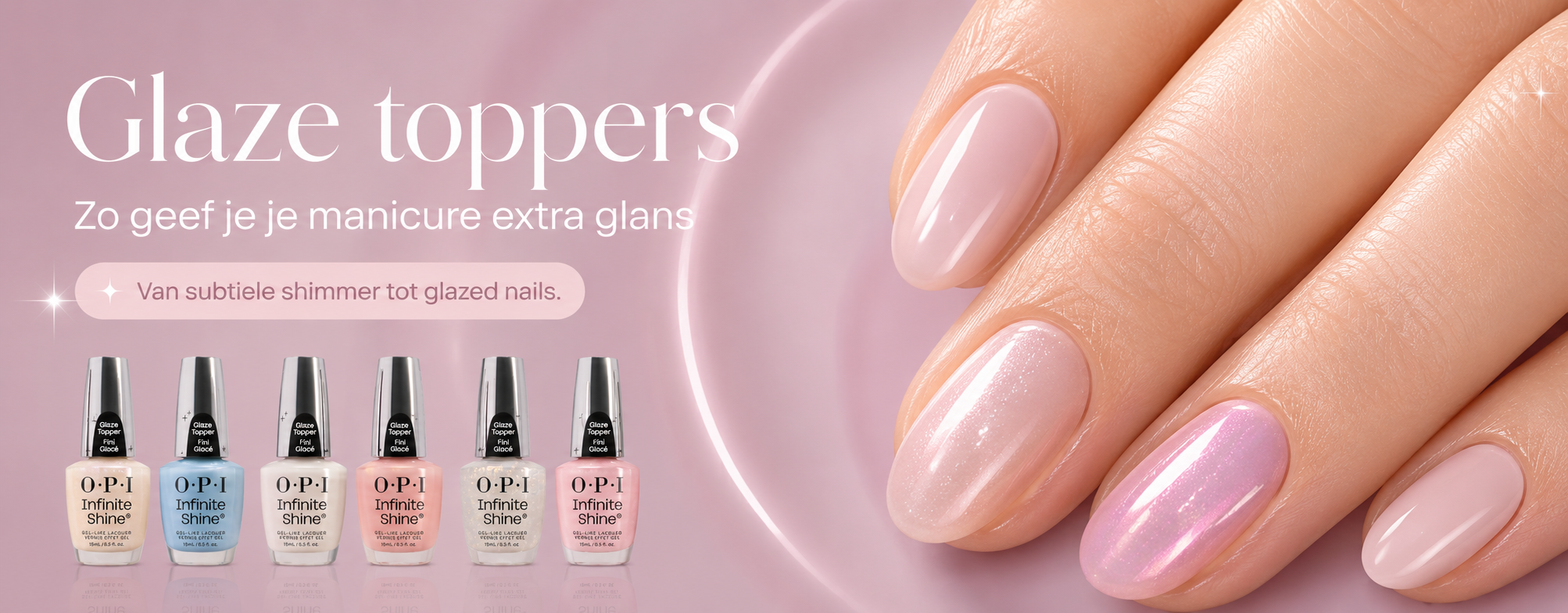 Glaze toppers: the trend for shiny nails with a luxurious finish